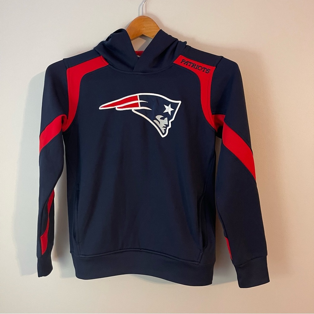 Patriots Youth Hoodie Sweatshirt Size Medium